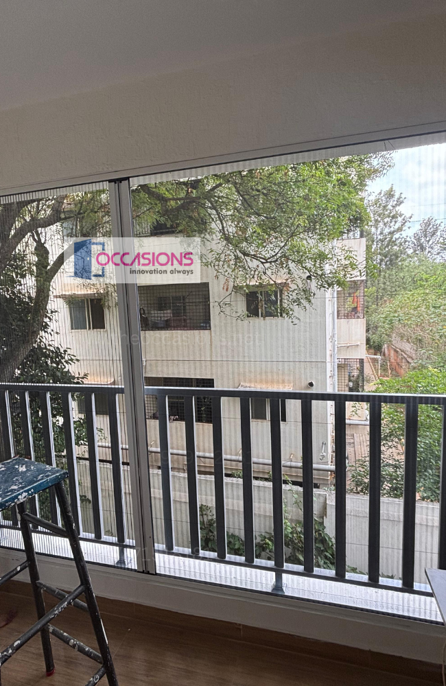 PLEATED SLIDING SYSTEM FOR BALCONY (TYPE - 1)